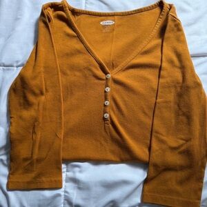Old Navy orange long sleeve top